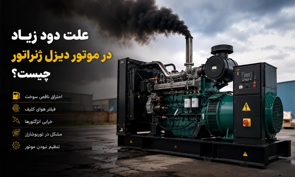 علت دود زیاد در موتور دیزل ژنراتور چیست؟